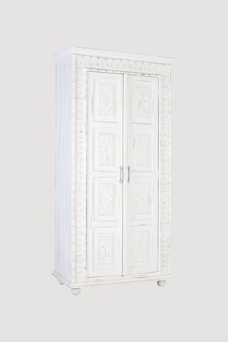 Armoire 2 portes en bois de manguier - 100 x 200 x 50 cm