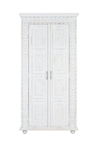 Armoire 2 portes en bois de manguier - 100 x 200 x 50 cm