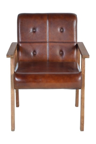Fauteuil - Marron et naturel