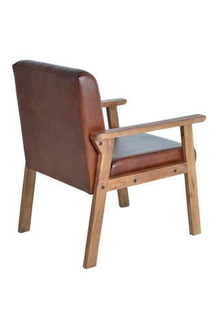 Fauteuil - Marron et naturel