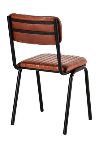 2 chaises - Marron et noir