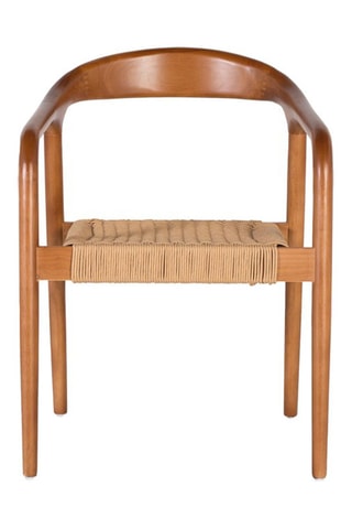 2 chaises en hévéa - 57 x 78 x 54 cm