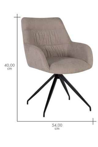 2 chaises pivotantes - Gris clair et noir