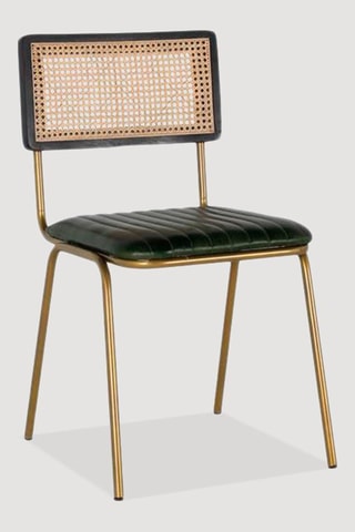 2 chaises - 
Noir et naturel