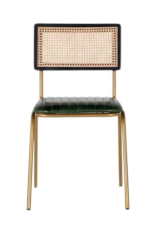 2 chaises - 
Noir et naturel