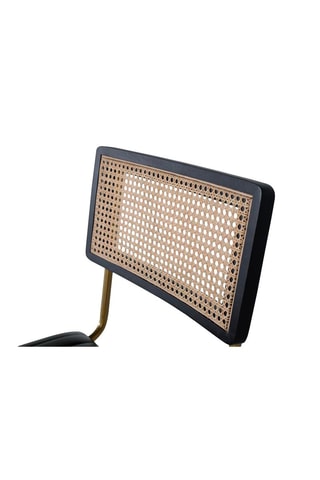 2 chaises - 
Noir et naturel