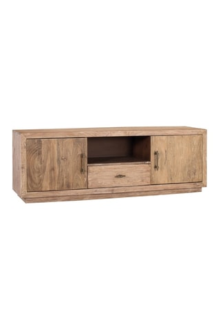 Meuble TV 2 portes en bois recyclé - 175 x 60 x 40 cm