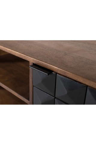 Meuble TV 2 portes en manguier - 50 x 150 x 40 cm