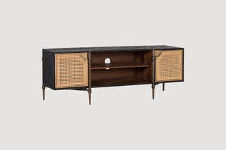 Meuble TV 2 portes en manguier - 150 x 40 x 56 cm