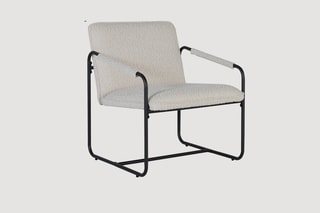 Fauteuil - Beige et noir