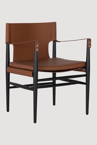 Fauteuil - Marron et noir