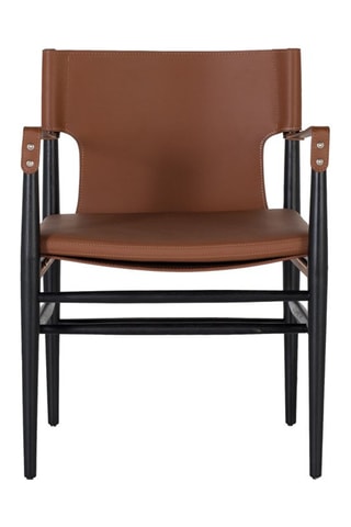 Fauteuil - Marron et noir