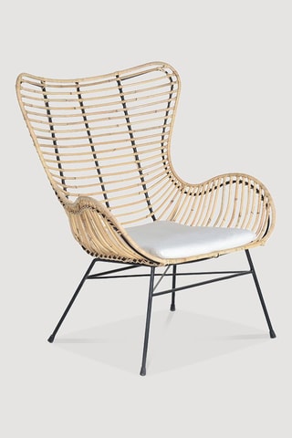 2 fauteuils - Naturel et noir