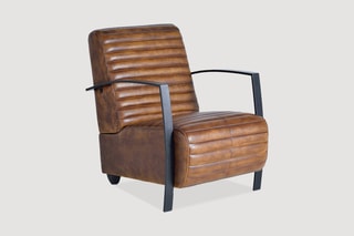 Fauteuil - Marron et noir