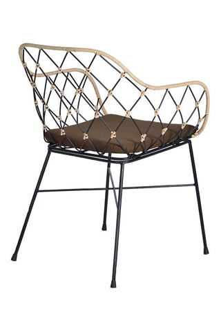 2 fauteuils - Naturel et noir