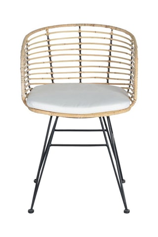 2 fauteuils - Naturel et noir