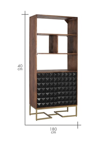 Bibliothèque en manguier - 80 x 180 x 40 cm