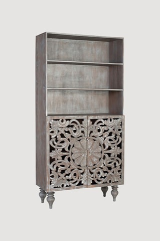 Bibliothèque en manguier - 90 x 180 x 34 cm