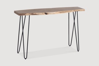 Console - Noir et naturel