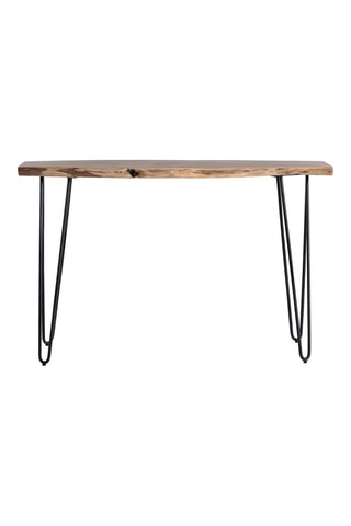 Console - Noir et naturel