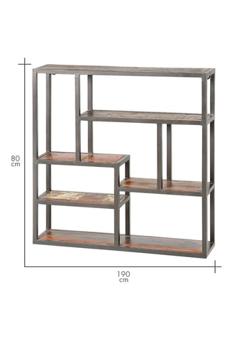 Etagère murale - Naturel et noir