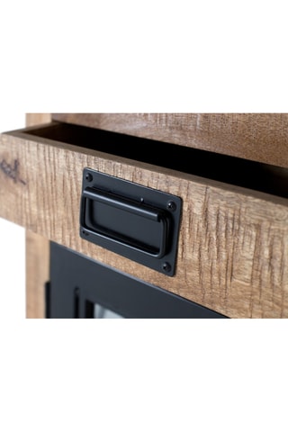 Vitrine 4 portes en bois de manguier - 100 x 200 x 40 cm