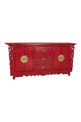 Buffet 4 portes - Rouge