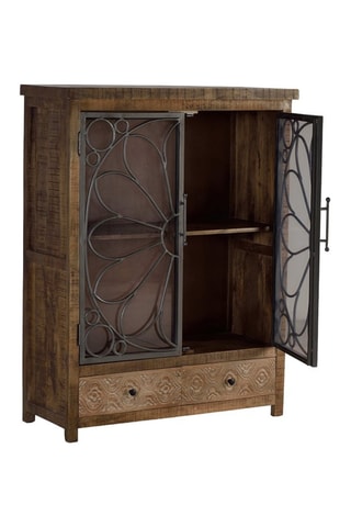 Buffet 2 portes Noir et marron