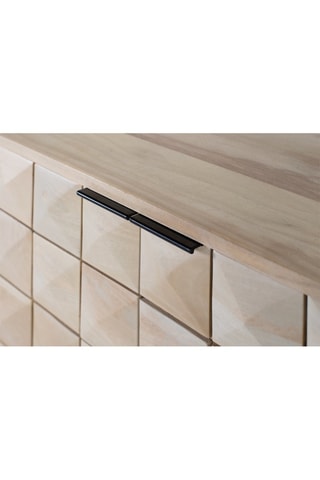 Buffet 4 portes en manguier - 80 x 180 x 40 cm