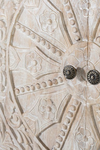 Buffet 2 portes en manguier - 90 x 90 x 40 cm