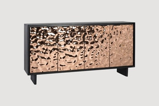 Buffet 4 portes en manguier - 175 x 90 x 42 cm