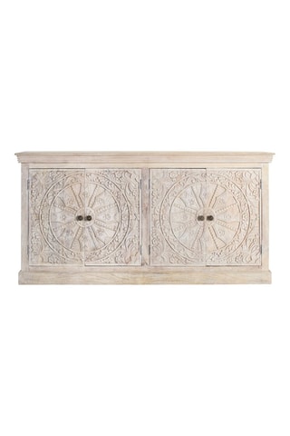 Buffet 4 portes en manguier - 180 x 40 x 90 cm