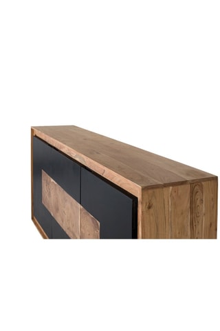 Buffet 3 portes en manguier massif - 190 x 93 x 40 cm