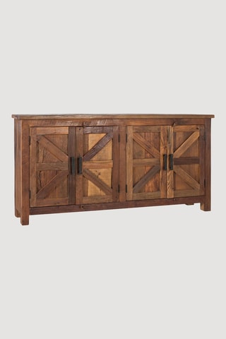 Buffet 4 portes en bois - 180 x 90 x 40 cm