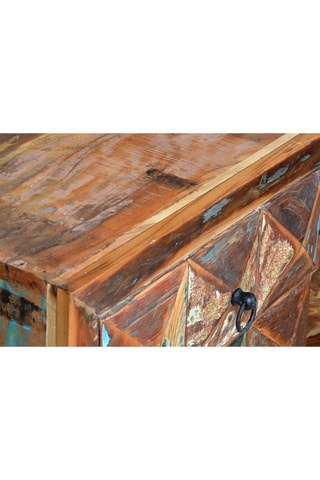 Buffet 3 portes - Naturel et argenté