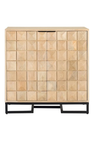 Buffet 2 portes en manguier - 75 x 76 x 40 cm