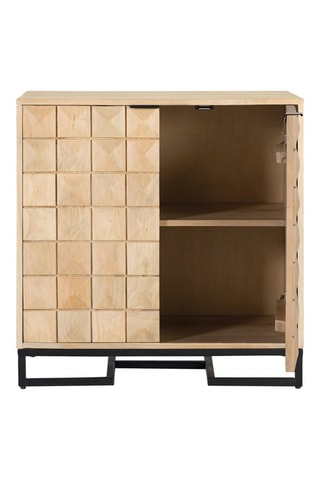 Buffet 2 portes en manguier - 75 x 76 x 40 cm