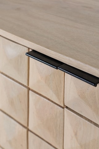 Buffet 2 portes en manguier - 75 x 76 x 40 cm