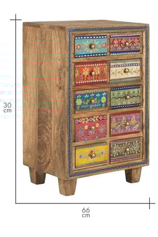 Buffet en manguier - 42 x 66 x 30 cm