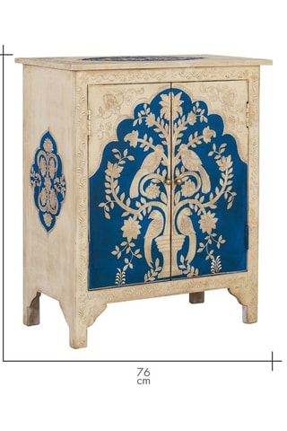 Buffet 2 portes en manguier - 66 x 76 x 33 cm