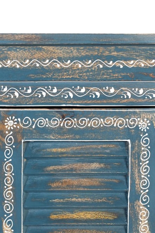 Buffet 6 portes - Bleu et blanc