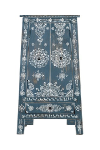 Buffet 2 portes - Bleu et blanc