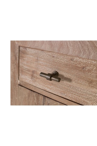 Buffet 2 portes en bois recyclé - 90 x 90 x 40 cm