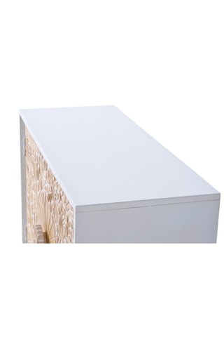 Buffet 2 portes - Naturel et blanc