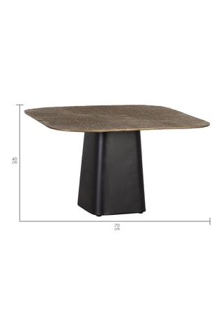 Table basse - Bronze et noir