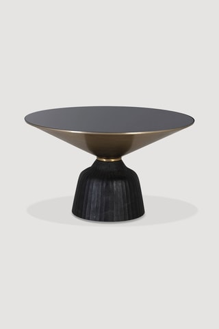 Table basse -  Noir et doré