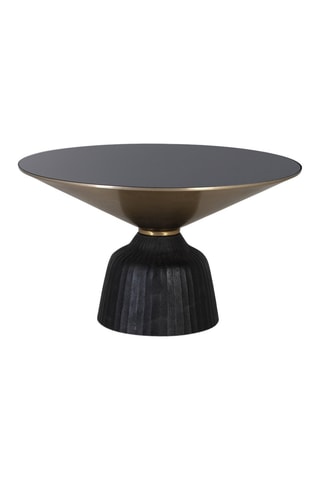 Table basse -  Noir et doré