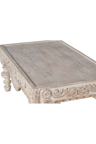 Table basse - Blanc vieilli