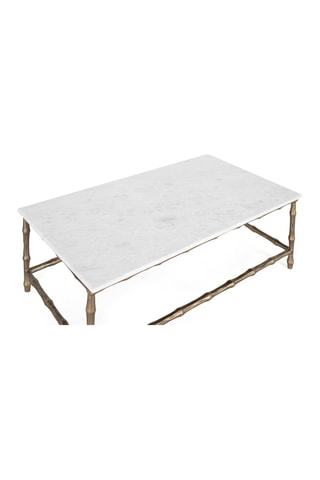 Table basse - Doré et blanc