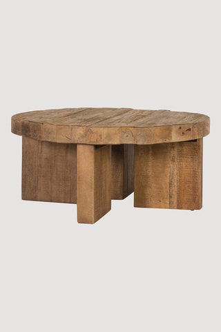 Table basse en manguier - 90 x 90 x 42 cm